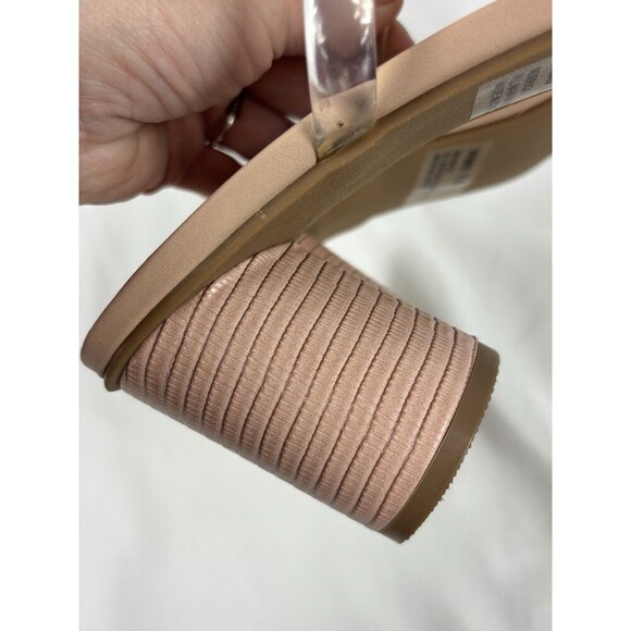 DV by Dolce Vita Merrick Sandals Clear PVC Straps Size 7.5 Round Column Heel - Picture 11 of 12